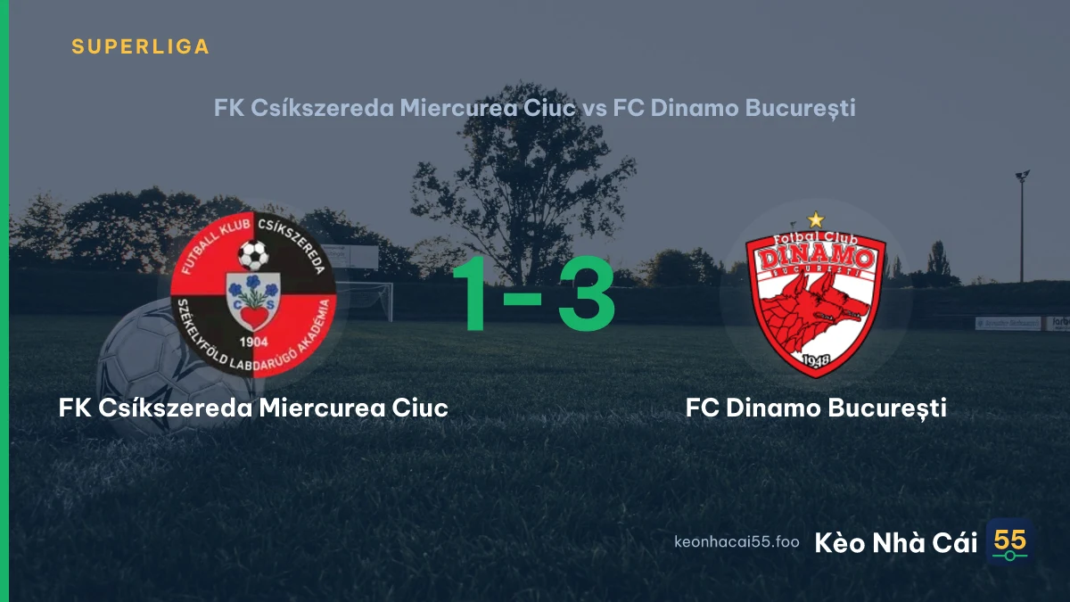 Nhận định FK Csíkszereda Miercurea Ciuc vs FC Dinamo București ngày 12/09/2026