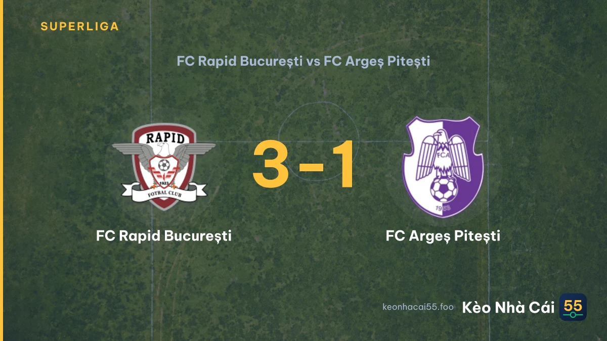 Nhận định FC Rapid București vs FC Argeș Pitești ngày 19/09/2026