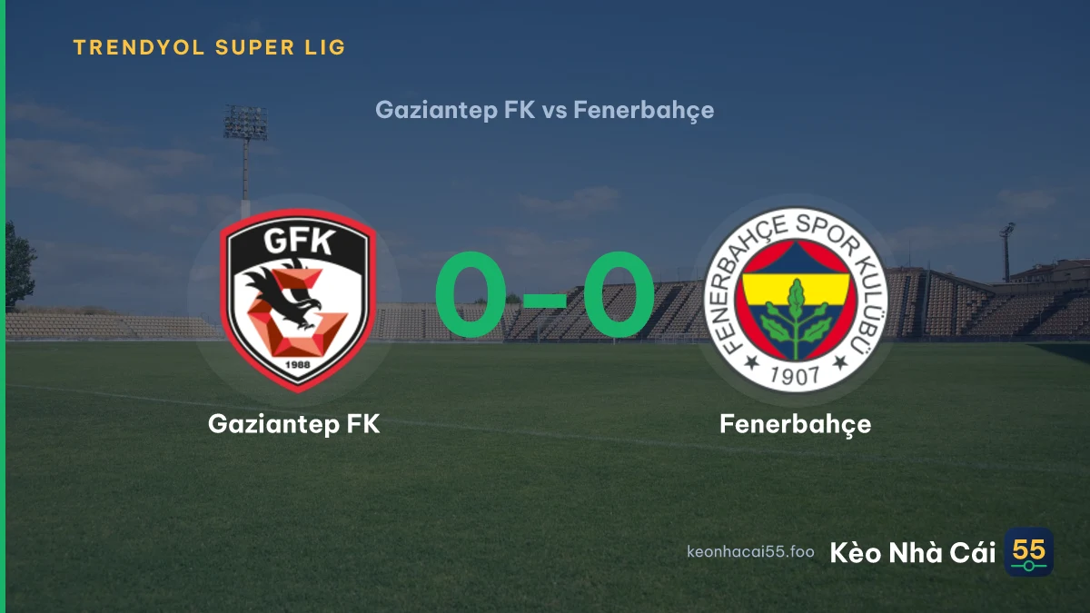 Nhận định Gaziantep FK vs Fenerbahçe ngày 15/09/2026