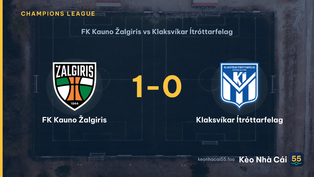 Nhận định FK Kauno Žalgiris vs Klaksvíkar Ítróttarfelag ngày 29/07/2026