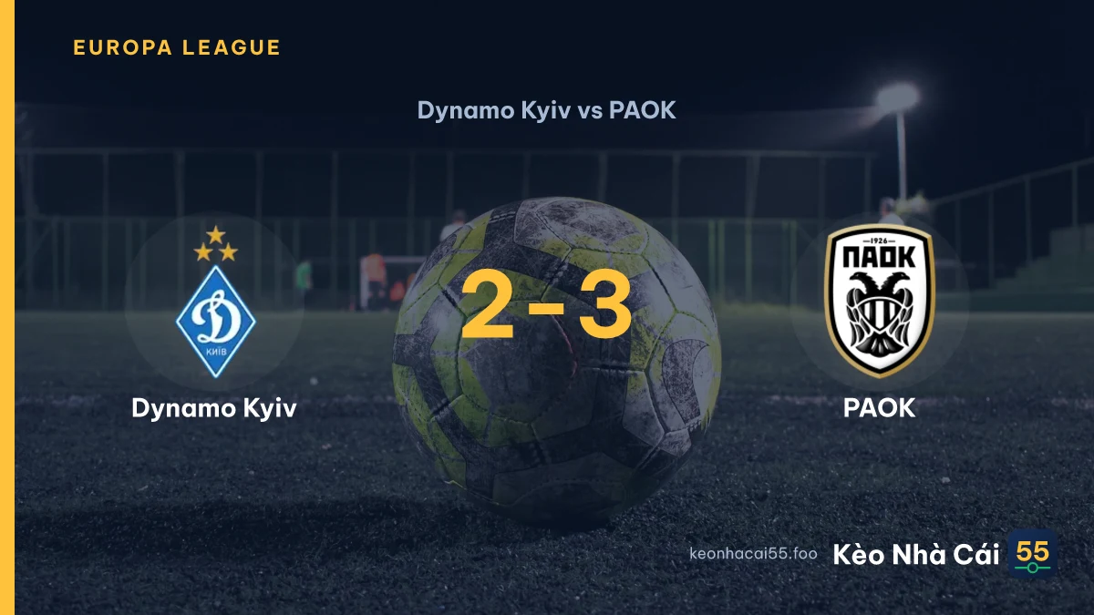 Nhận định Dynamo Kyiv vs PAOK ngày 24/07/2026