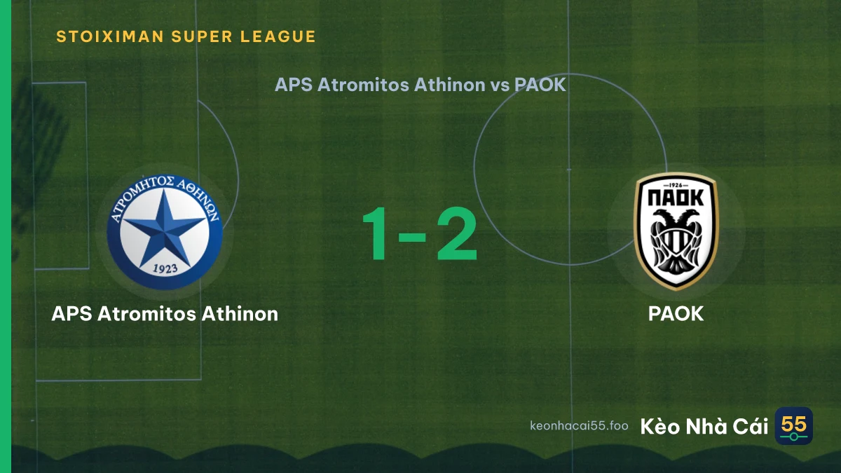 Nhận định APS Atromitos Athinon vs PAOK ngày 31/08/2026