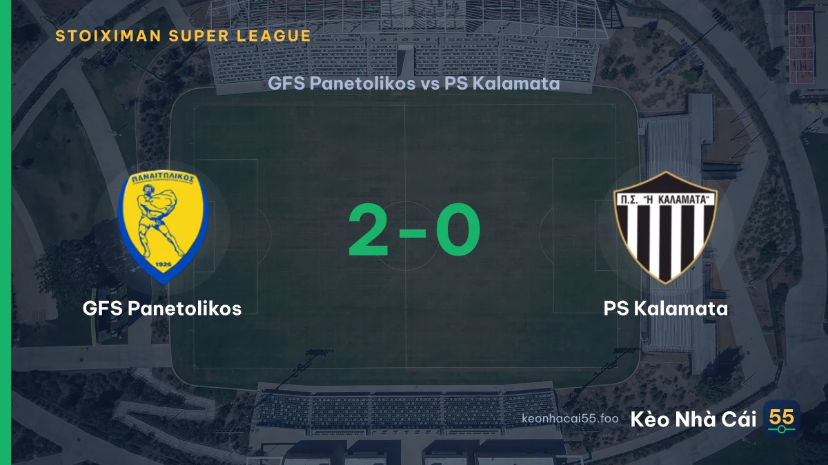 Nhận định GFS Panetolikos vs PS Kalamata ngày 30/08/2026