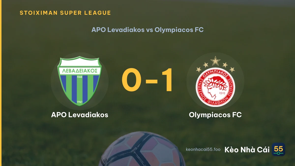 Nhận định APO Levadiakos vs Olympiacos FC ngày 20/09/2026