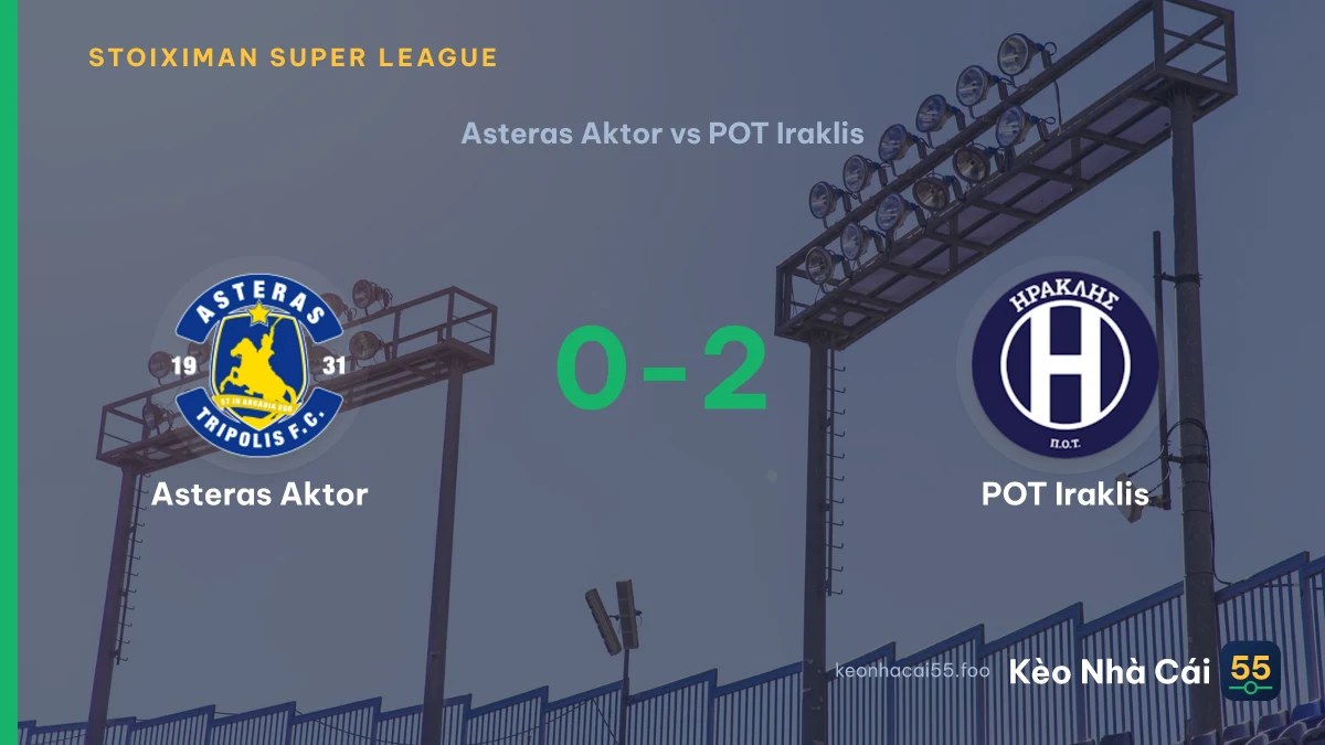 Nhận định Asteras Aktor vs POT Iraklis ngày 07/09/2026