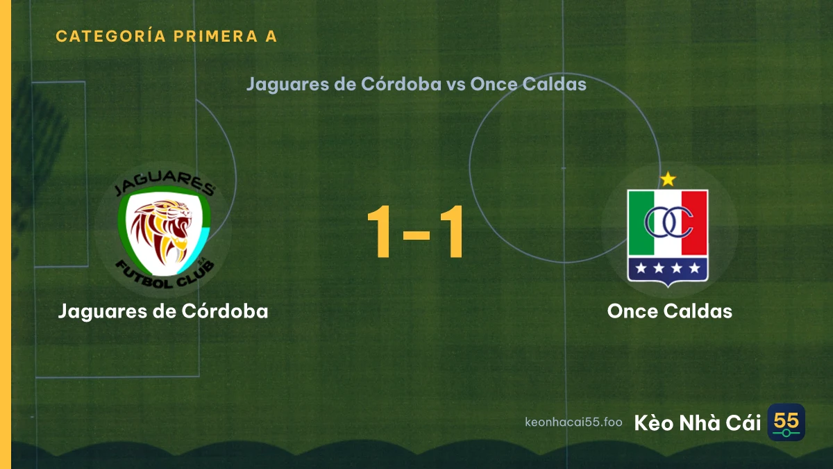 Nhận định Jaguares de Córdoba vs Once Caldas ngày 10/08/2026