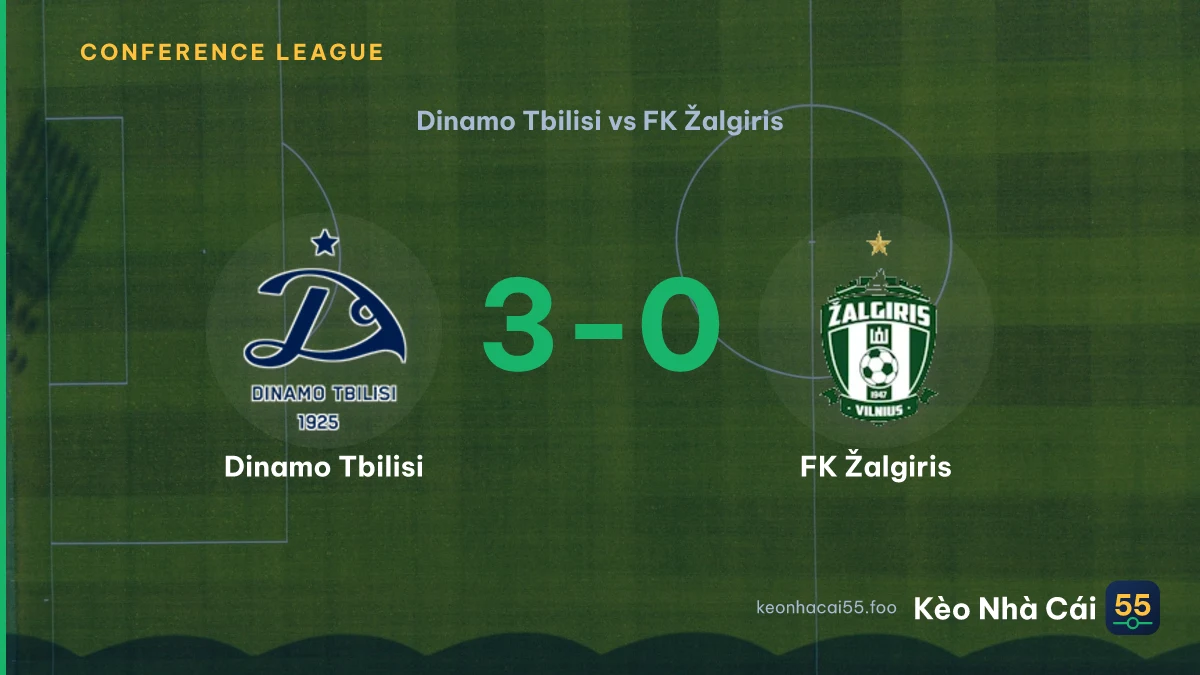 Nhận định Dinamo Tbilisi vs FK Žalgiris ngày 24/07/2026