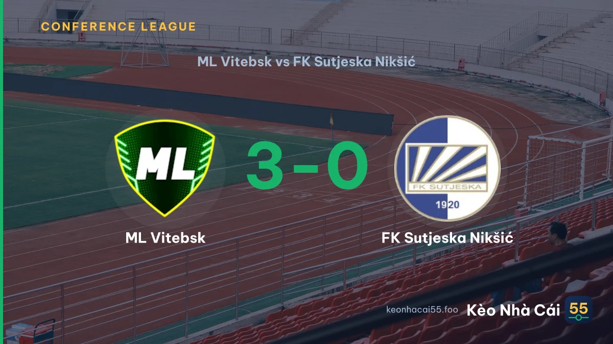 Nhận định ML Vitebsk vs FK Sutjeska Nikšić ngày 24/07/2026