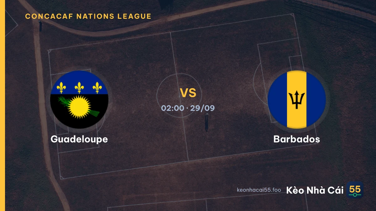 Nhận định Guadeloupe vs Barbados ngày 29/09/2026