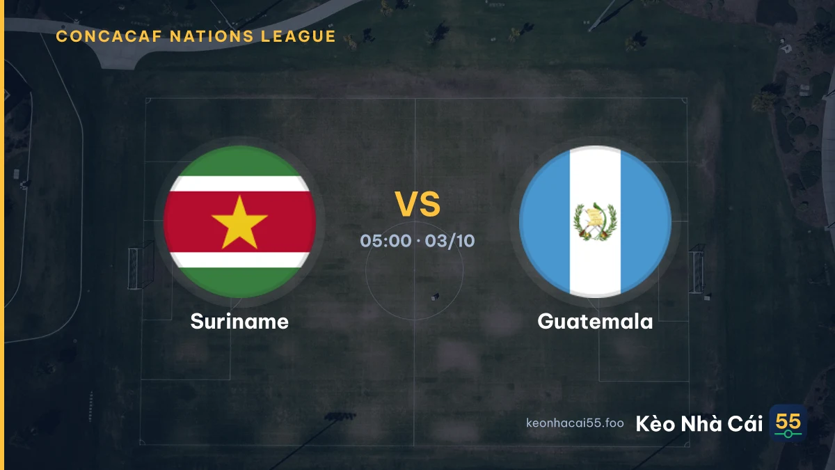 Nhận định Suriname vs Guatemala ngày 03/10/2026