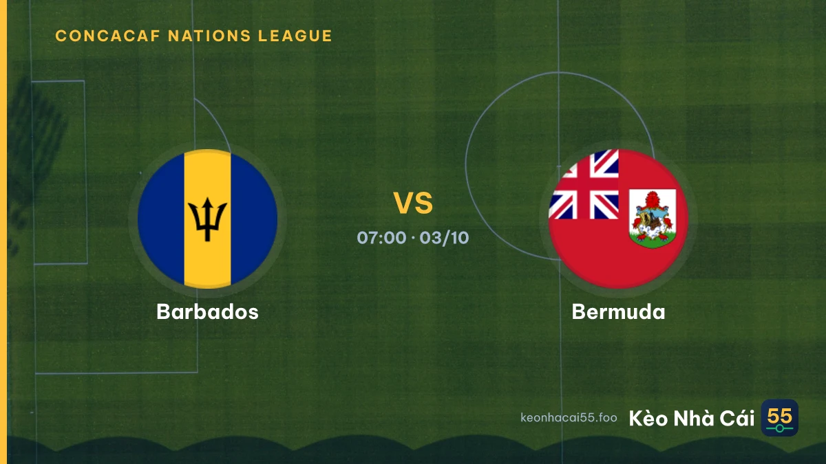 Nhận định Barbados vs Bermuda ngày 03/10/2026