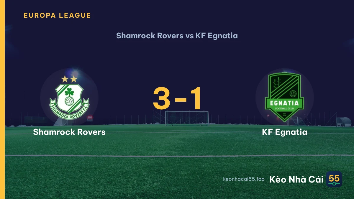 Nhận định Shamrock Rovers vs KF Egnatia ngày 05/08/2026