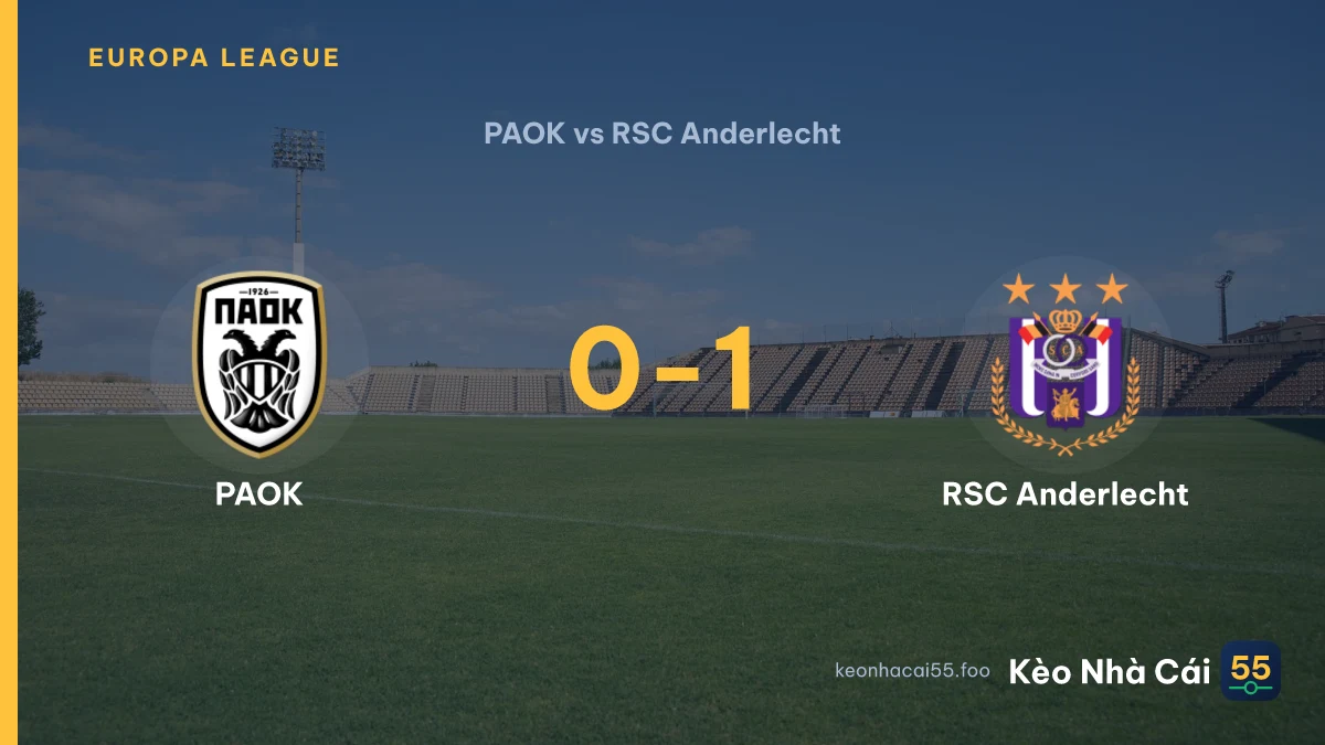 Nhận định PAOK vs RSC Anderlecht ngày 07/08/2026