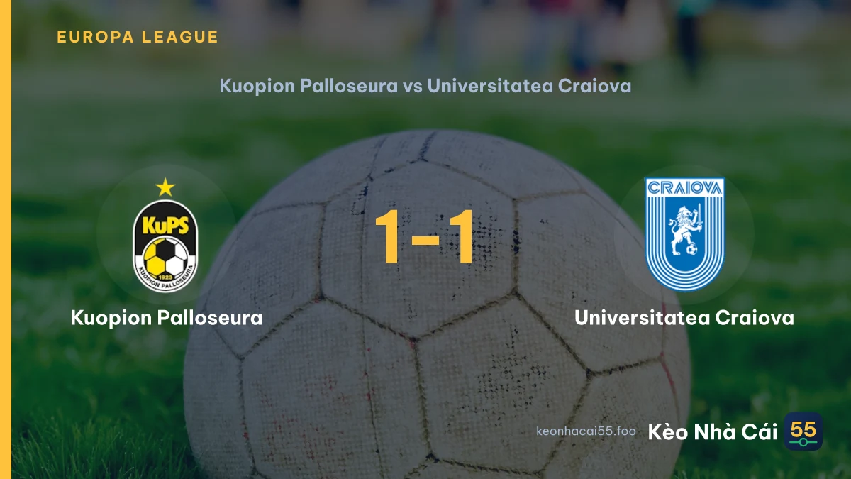 Nhận định Kuopion Palloseura vs Universitatea Craiova ngày 06/08/2026