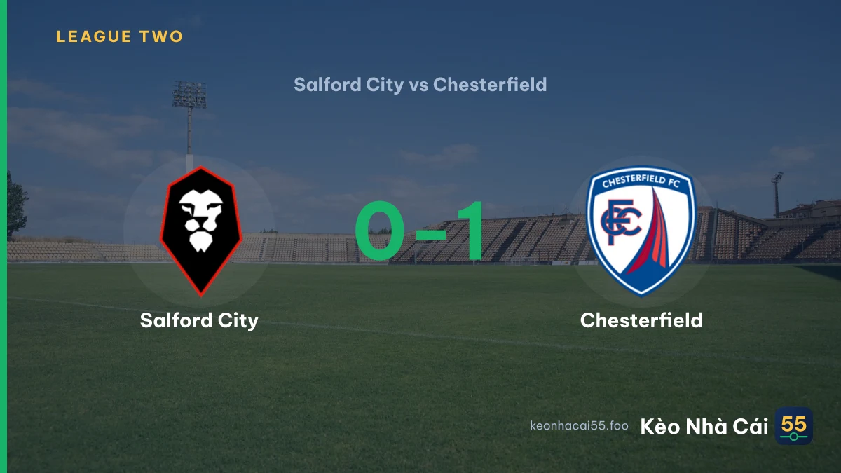 Nhận định Salford City vs Chesterfield ngày 22/08/2026