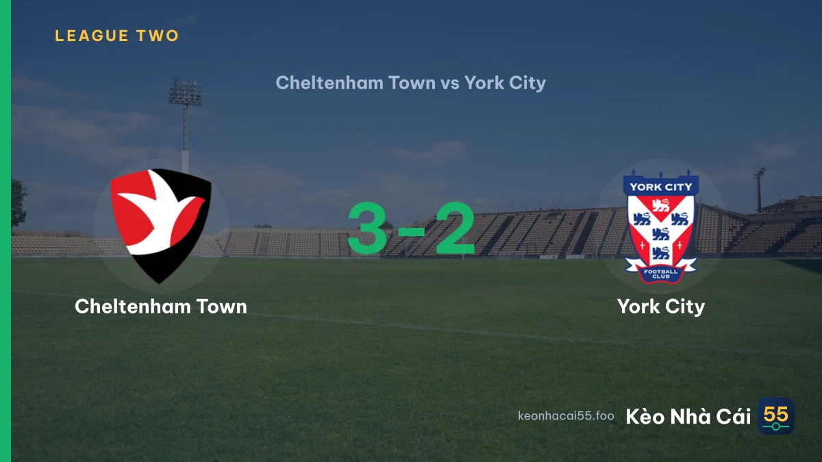 Nhận định Cheltenham Town vs York City ngày 02/09/2026