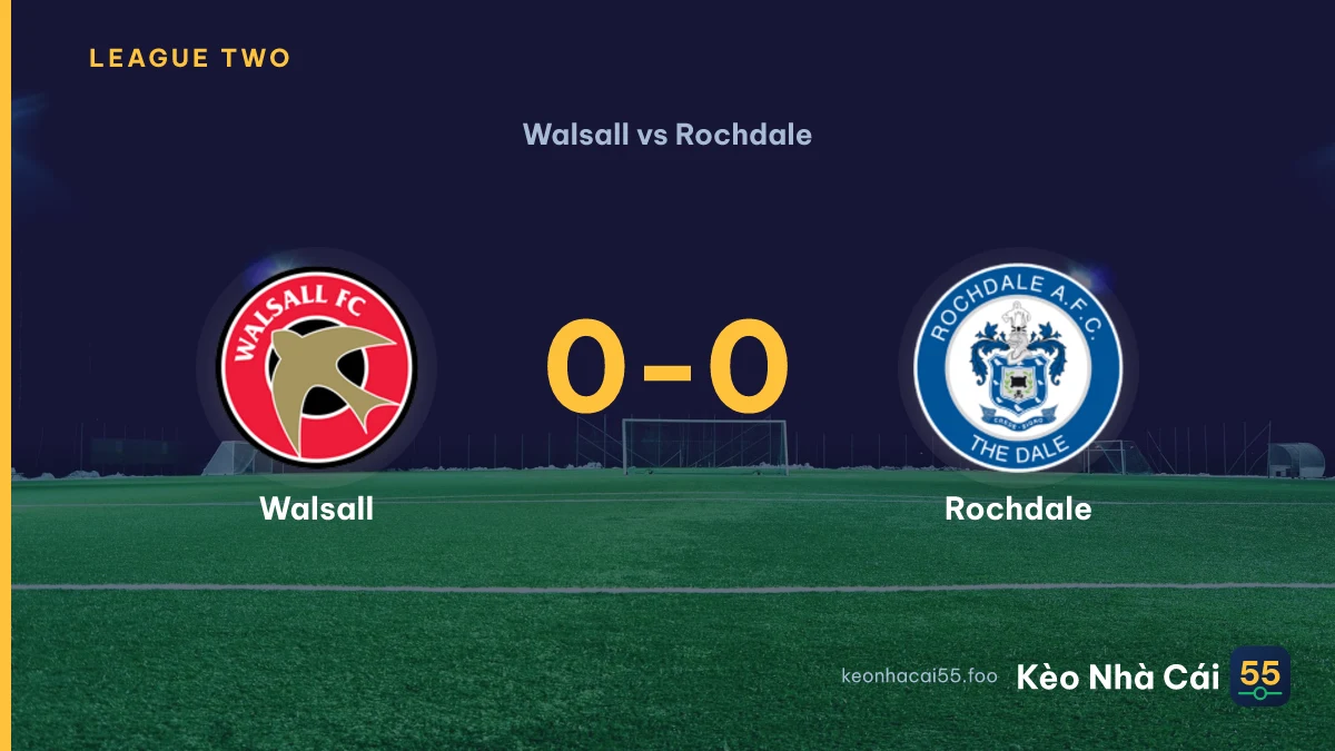 Nhận định Walsall vs Rochdale ngày 12/09/2026