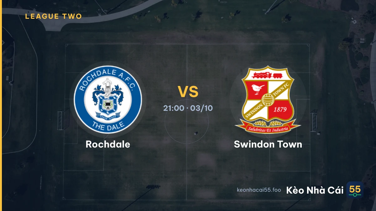 Nhận định Rochdale vs Swindon Town ngày 03/10/2026