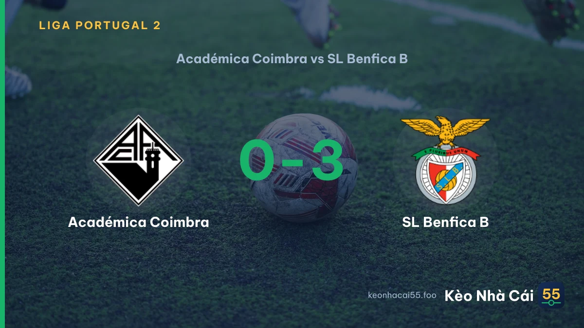 Nhận định Académica Coimbra vs SL Benfica B ngày 12/09/2026