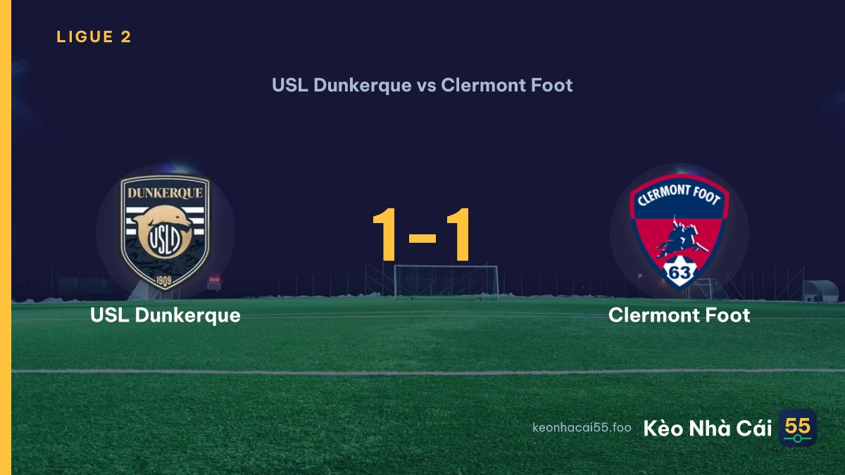 Nhận định USL Dunkerque vs Clermont Foot ngày 05/09/2026