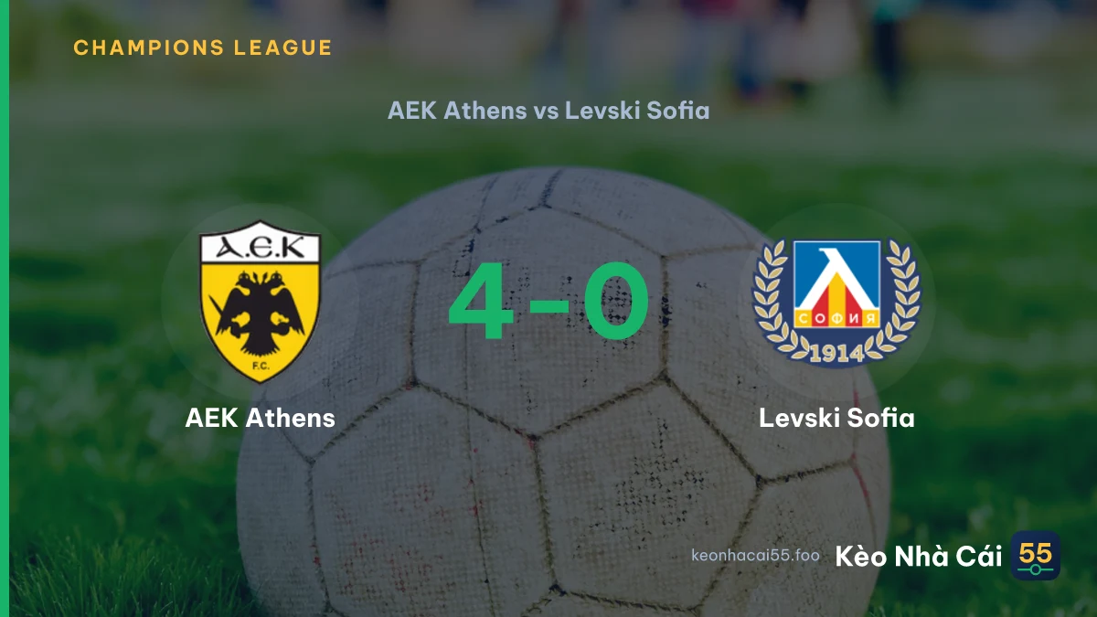 Nhận định AEK Athens vs Levski Sofia ngày 27/08/2026