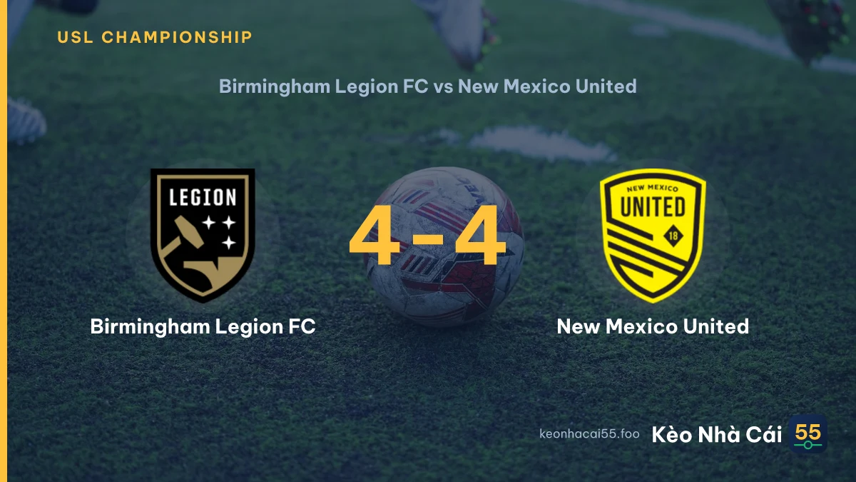 Nhận định Birmingham Legion FC vs New Mexico United ngày 17/09/2026