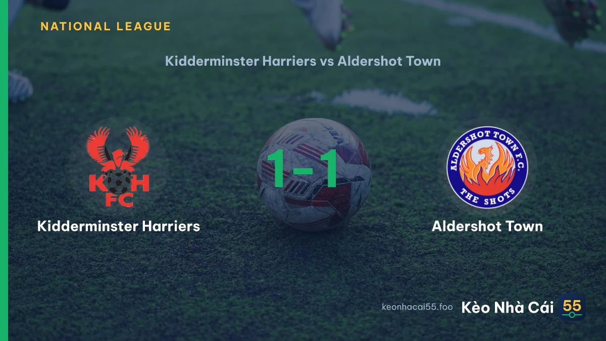 Nhận định Kidderminster Harriers vs Aldershot Town ngày 22/08/2026