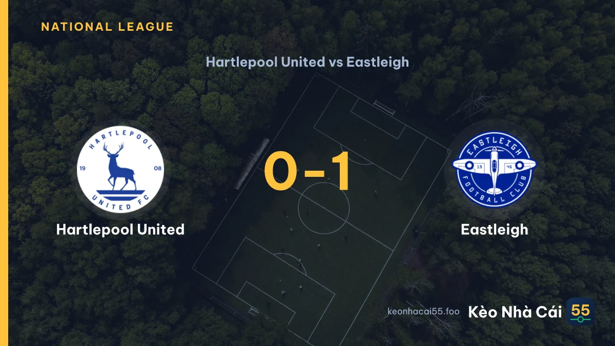 Nhận định Hartlepool United vs Eastleigh ngày 29/08/2026