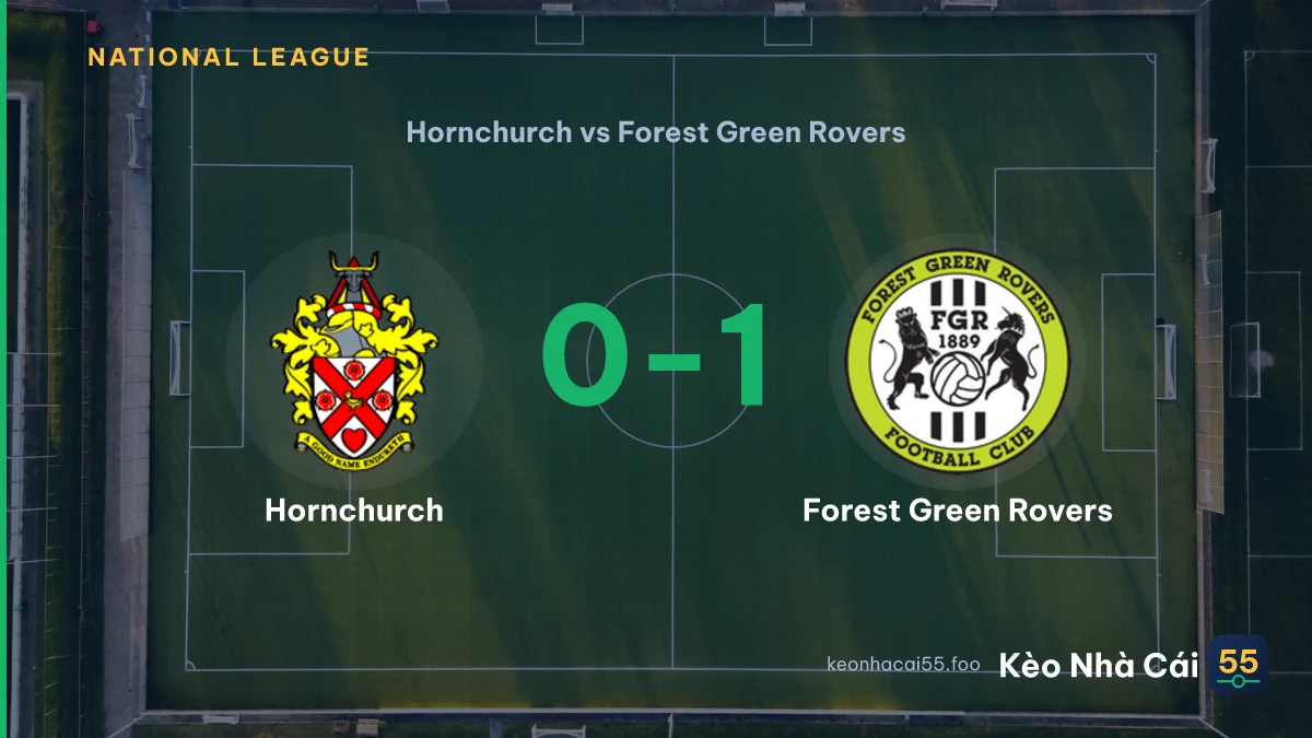 Nhận định Hornchurch vs Forest Green Rovers ngày 05/09/2026