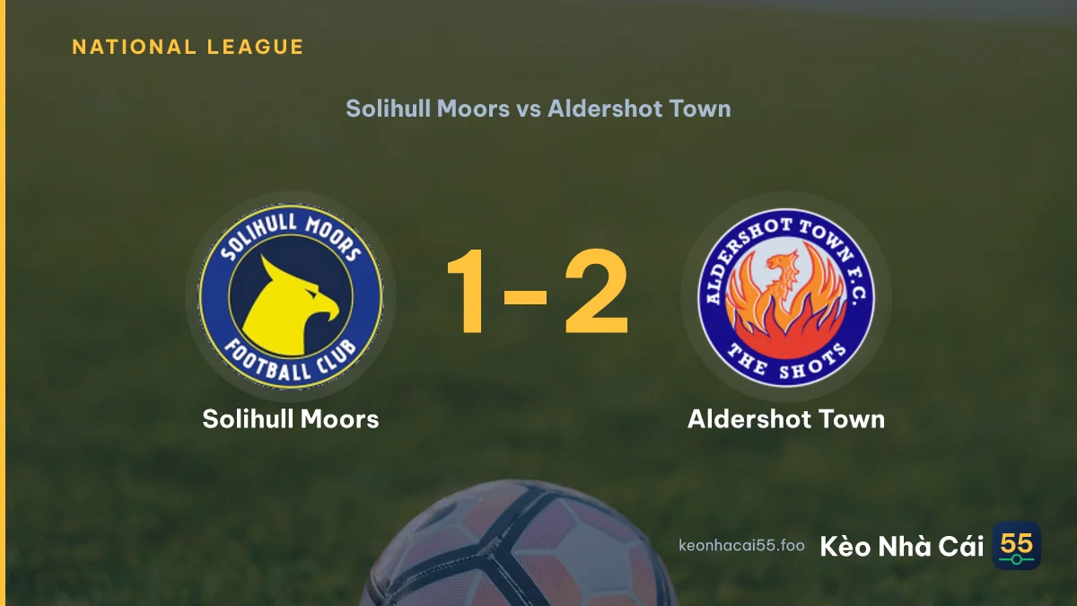 Nhận định Solihull Moors vs Aldershot Town ngày 12/09/2026