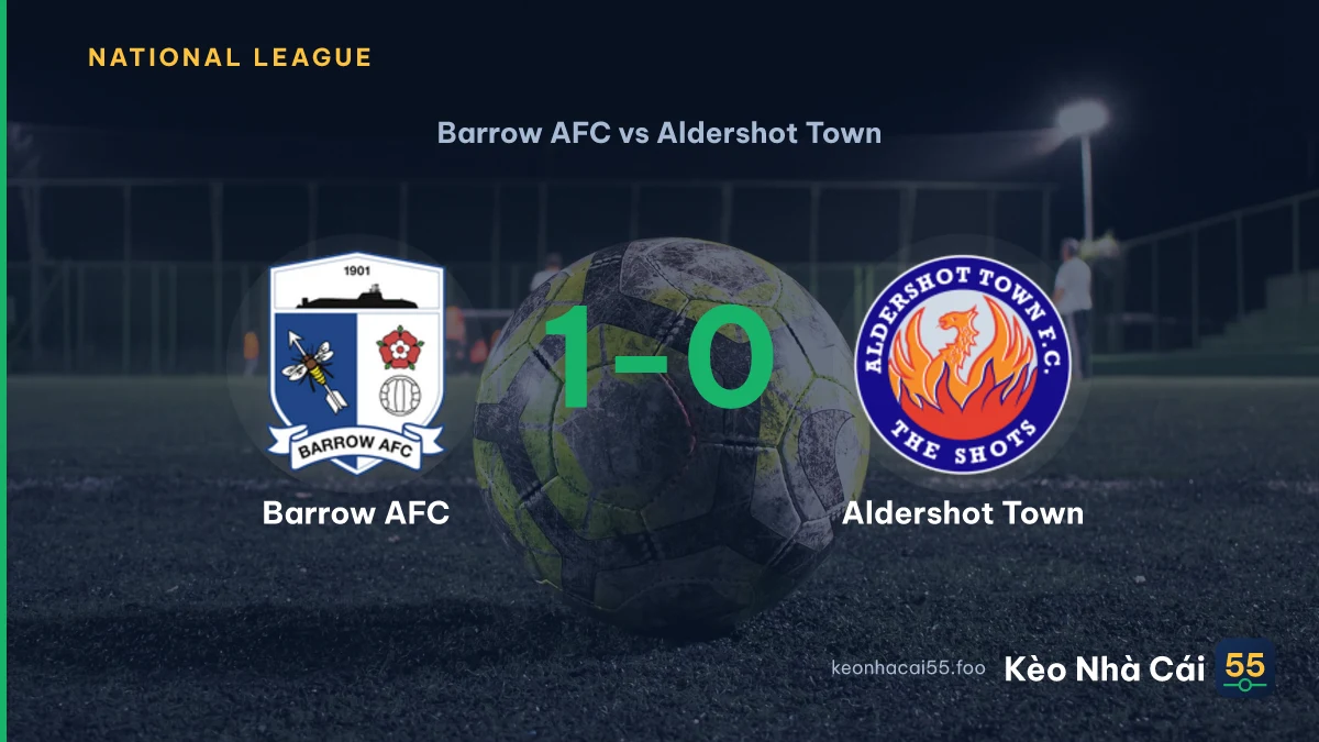 Nhận định Barrow AFC vs Aldershot Town ngày 19/09/2026