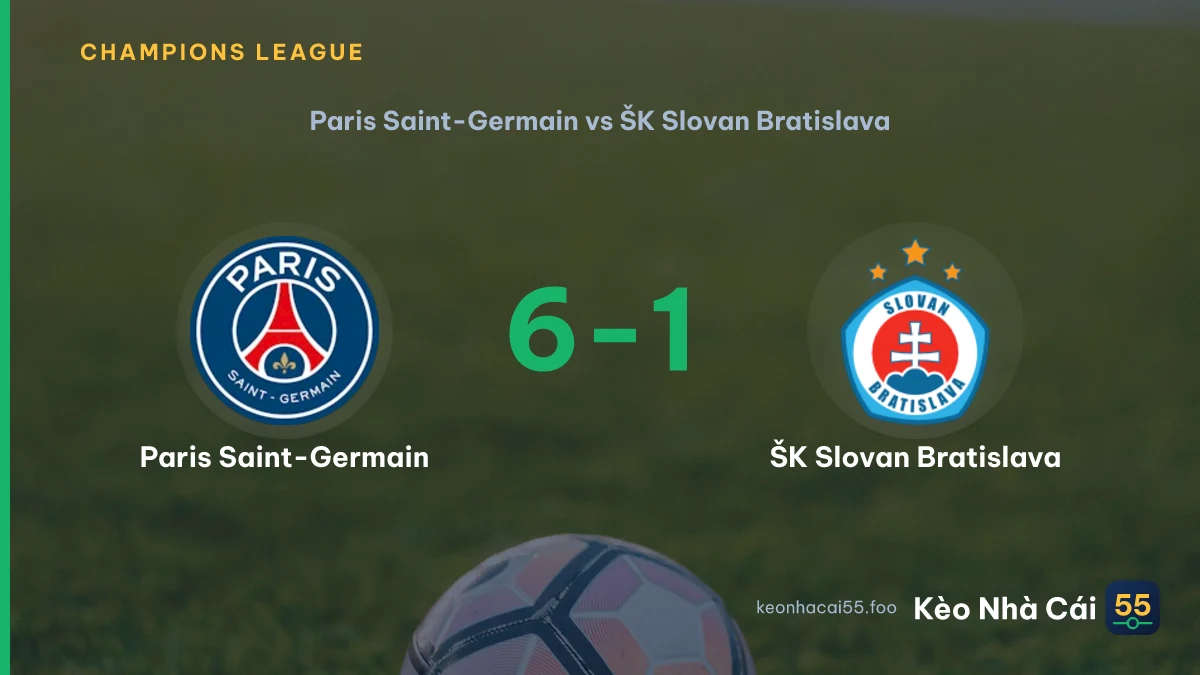 Nhận định Paris Saint-Germain vs ŠK Slovan Bratislava ngày 10/09/2026