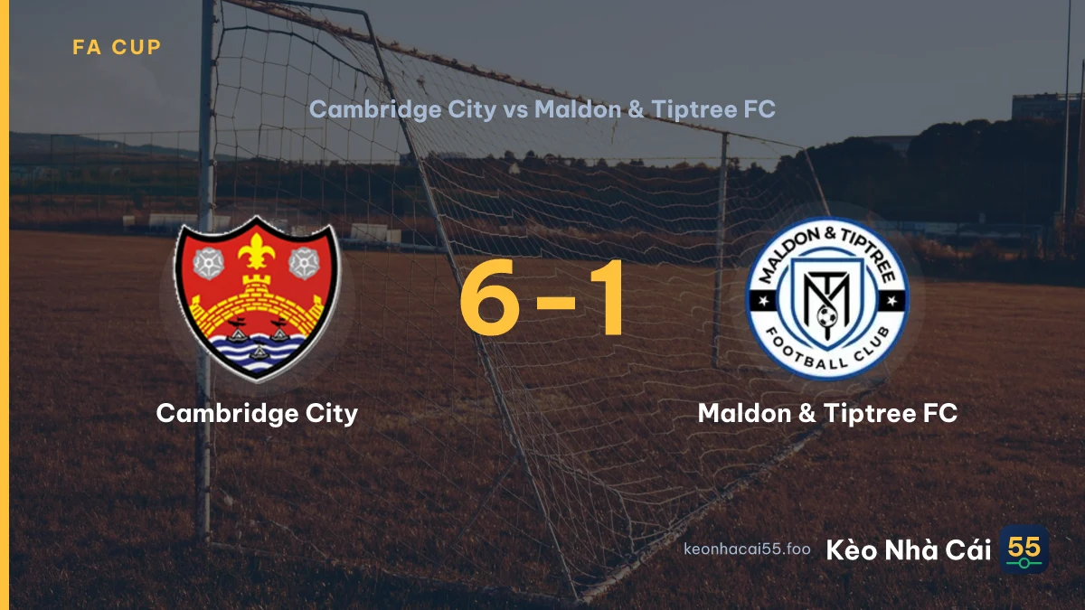 Nhận định Cambridge City vs Maldon & Tiptree FC ngày 05/09/2026