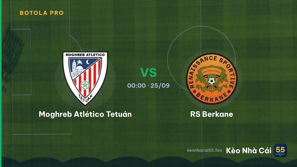 Nhận định Moghreb Atlético Tetuán vs RS Berkane ngày 25/09/2026