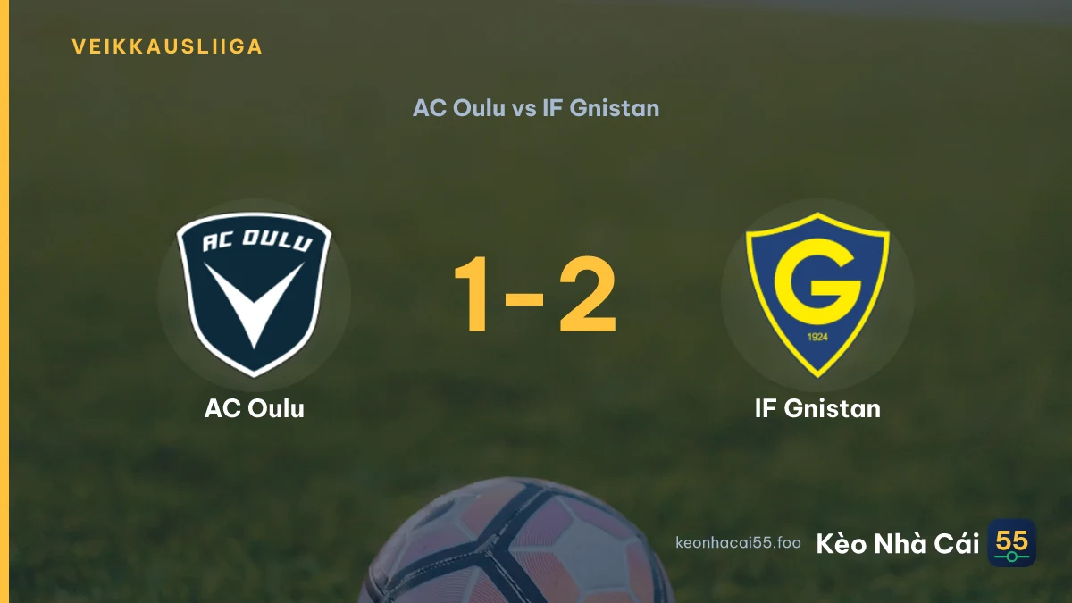 Nhận định AC Oulu vs IF Gnistan ngày 12/09/2026