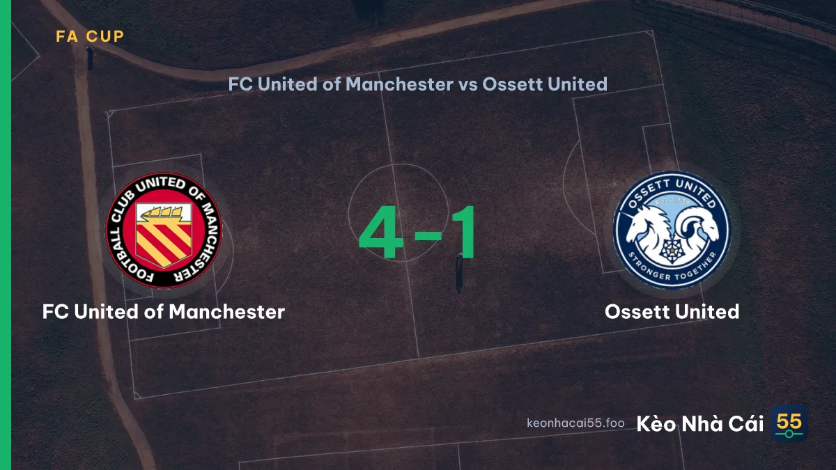 Nhận định FC United of Manchester vs Ossett United ngày 19/09/2026
