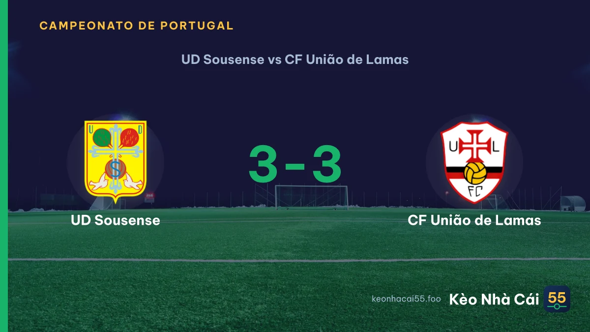Nhận định UD Sousense vs CF União de Lamas ngày 13/09/2026