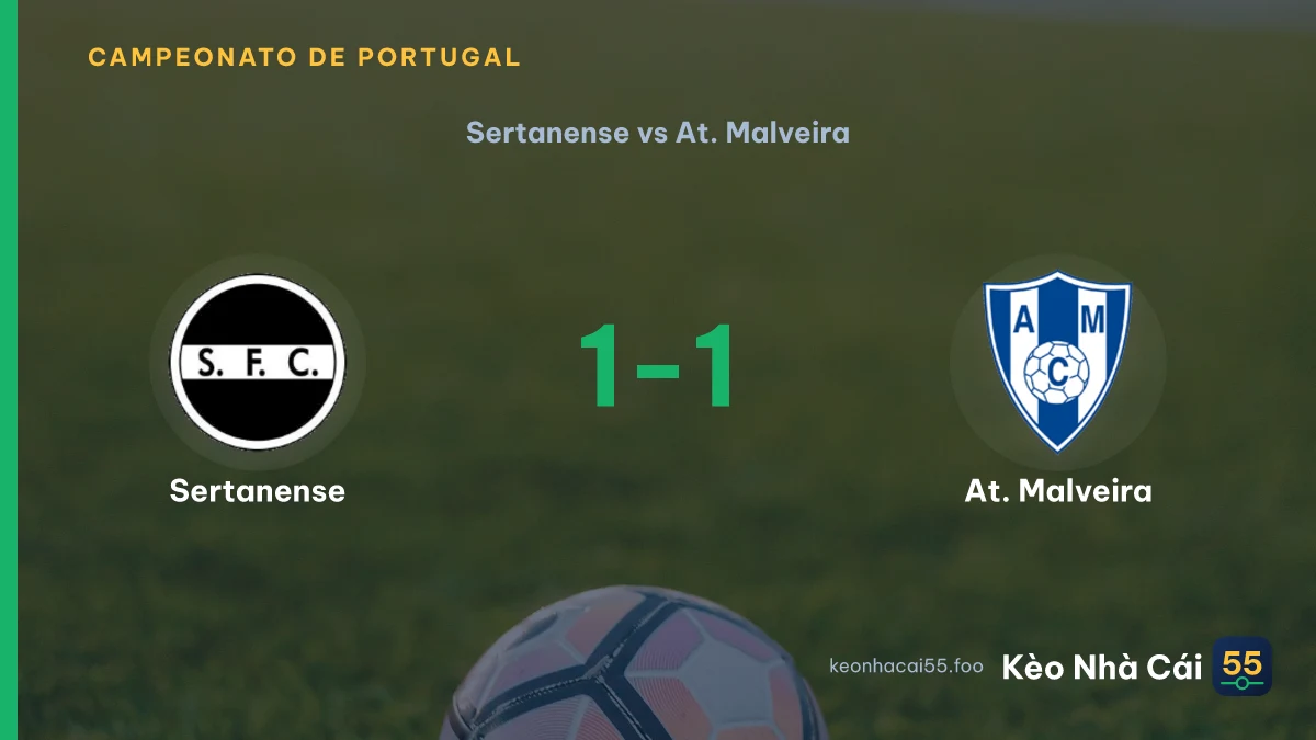 Nhận định Sertanense vs At. Malveira ngày 13/09/2026
