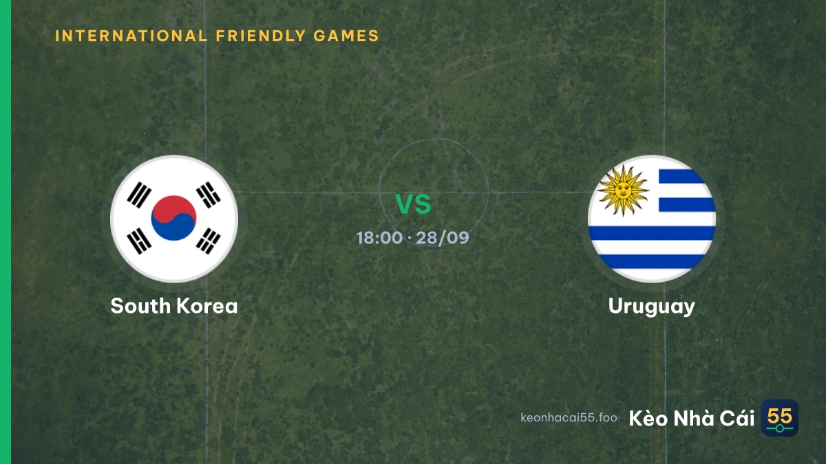 Nhận định South Korea vs Uruguay ngày 28/09/2026