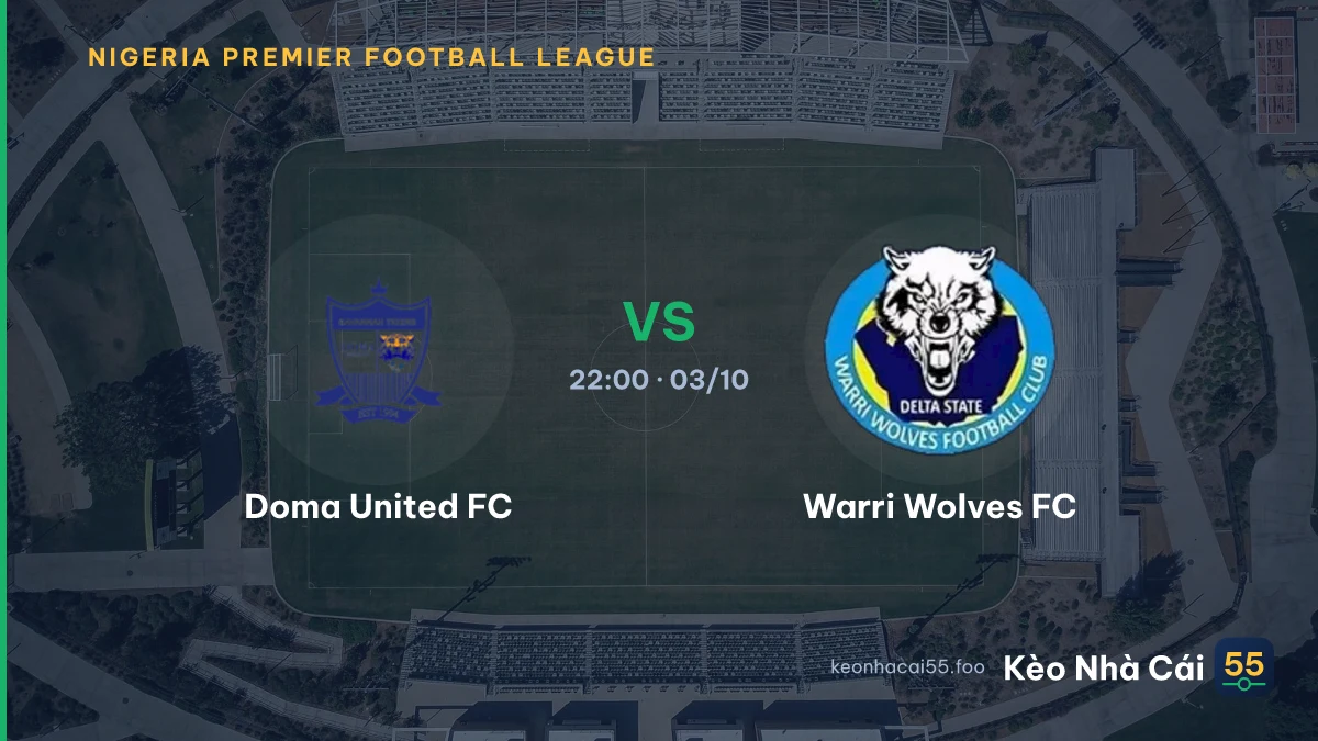 Nhận định Doma United FC vs Warri Wolves FC ngày 03/10/2026